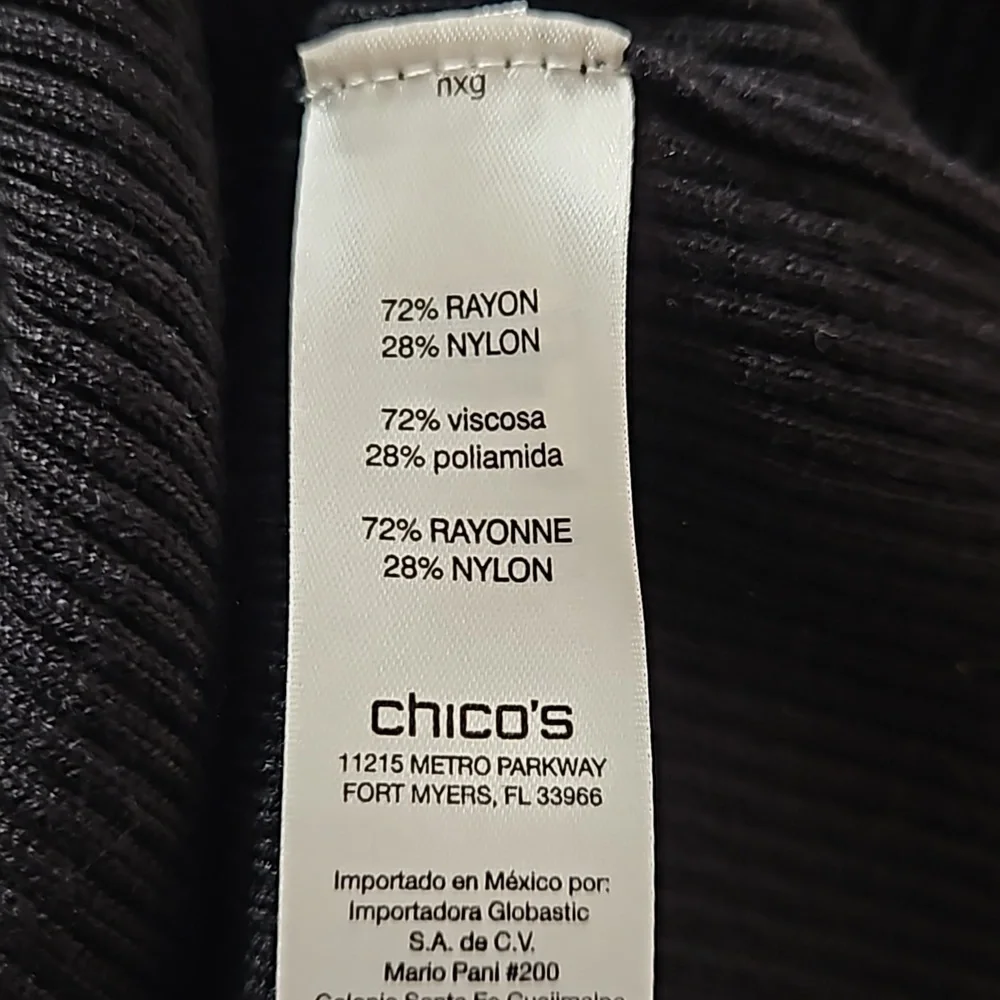 Chico's Marielle Mock Neck Top - Picture 7 of 9